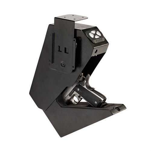 Securely store your handgun with the SNAP SAFE Dropbox Keypad Vault featuring a programmable keypad, tamper-resistant design, and durable 16-gauge steel construction.