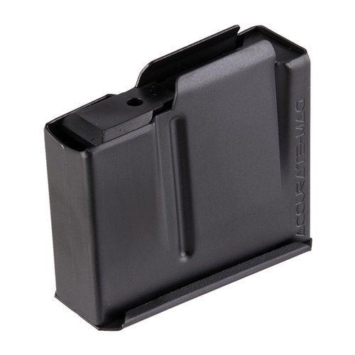 The Accurate-Mag AICS-Pattern 6.5 Creedmoor magazine offers quick reloads, durable steel construction, and compatibility with AICS-type rifles in 5 or 10-round options.