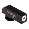 Enhance your Glock with the low-profile AmeriGlo Tritium Front Sight, featuring a durable steel body, snag-free design, and self-illuminating Tritium for quick target acquisition.