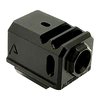 Enhance control and achieve faster follow-up shots with the Agency Arms 417 Compensator for Glock Gen 3 & 4, featuring a two-chamber design and compatible with OEM parts.
