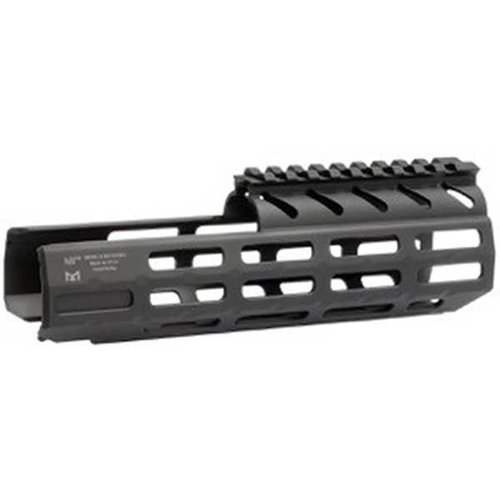 Enhance your SIG Sauer MPX with the Midwest Industries Drop-In Handguard, featuring M-LOK slots, durable aluminum construction, and a sleek black finish.