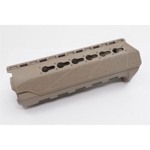 The BCMGunfighter PKMR KeyMod Rail handguard offers a lightweight, ergonomic design with secure mounting for accessories and an aluminum heat shield for protection.