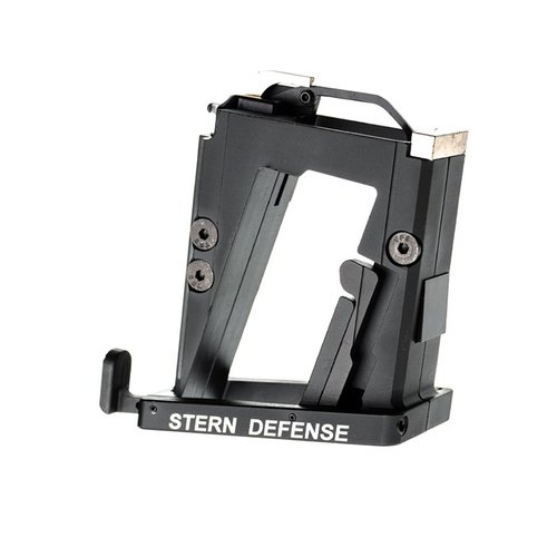 Convert your AR-15 to 9mm easily with the Stern Defense Adapter, compatible with Glock® magazines, lightweight, and installs in seconds!
