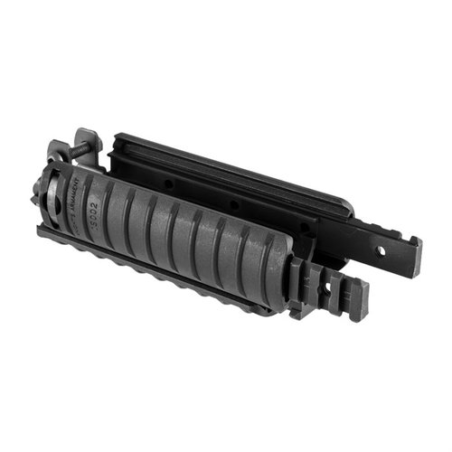Enhance your H&K MP5 with the Knights Armament RAS Handguard, featuring a durable Picatinny rail for optimal versatility and customization in tactical setups.