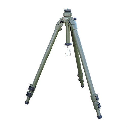 The ShadowTech PIG0311-G tripod offers a lightweight magnesium body, adjustable height, stability with load hook, and interchangeable feet for versatile outdoor use.