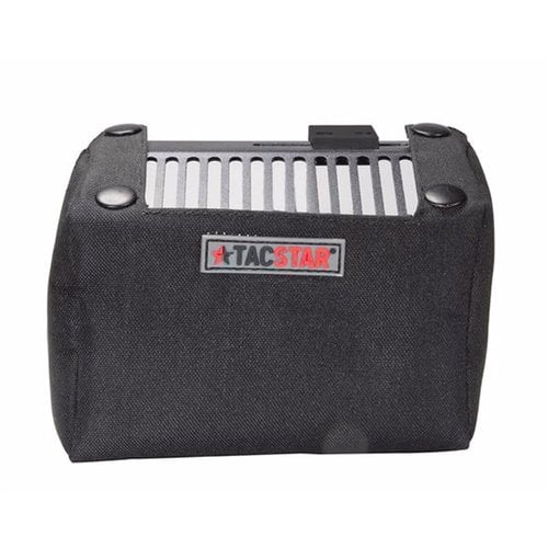 The TacStar AR-15 Brass Catcher secures spent brass, attaches easily via Picatinny rail, holds 120 shells, and simplifies cleanup, saving you time at the range.