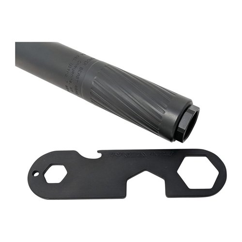 The AREA 419 Hellfire Wrench is a durable, multi-functional tool for easy suppressor mount installation, featuring 5/8