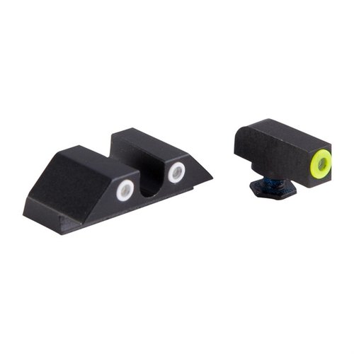 Experience unparalleled visibility with Night Fision's Perfect Dot Tritium Night Sights for Glock®, featuring 30% more Tritium for superior brightness in any light.