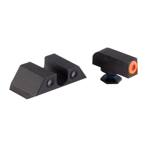 Experience unrivaled visibility with Night Fision's Perfect Dot Tritium Night Sights for Glock, featuring brighter dots, rugged construction, and multiple configurations.