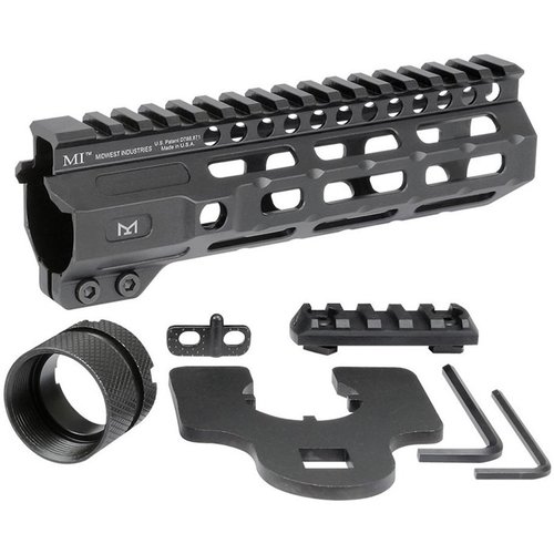 The Midwest Industries Combat M-LOK Handguard offers a free-float design, seven M-LOK attachment points, and a continuous Picatinny rail for versatile customization.