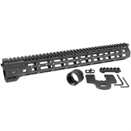 Enhance your AR-15 with the Midwest Industries Combat M-LOK Handguard, featuring a free-float design, seven M-LOK points, and a continuous Picatinny rail.