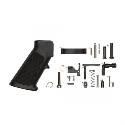 The Geissele AR-15 Mil-Spec Lower Parts Kit includes essential components for your build, minus the trigger, ensuring top-tier performance and compatibility.