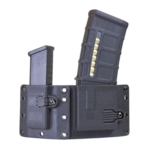 The Copia Combo offers durable, ambidextrous carriers for both AR and double stack 9/40 magazines, perfect for efficient daily concealed carry.