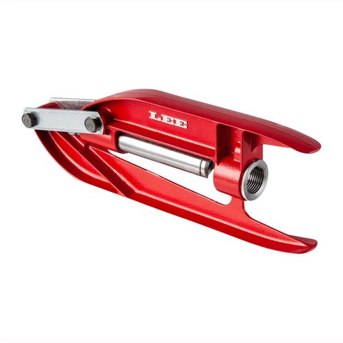 The Lee Breech Lock Hand Press offers quick-change die convenience, lightweight design, and powerful performance for reloading even the largest magnum cartridges.