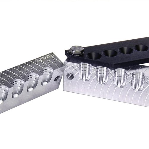 Crafted from rust-resistant aluminum, this 6 cavity Lee Precision mold offers efficient bullet casting with a hard anodized sprue plate for durability and precision.