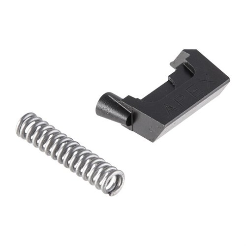 Enhance your Glock's reliability with the Apex Failure Resistant Extractor, featuring robust stainless steel construction and improved geometry for consistent extraction.