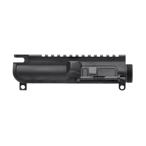 Elevate your build with Spike’s Tactical AR-15 9mm Upper Receiver, featuring 7075 T6 construction, a lightweight design, and essential components for reliability.