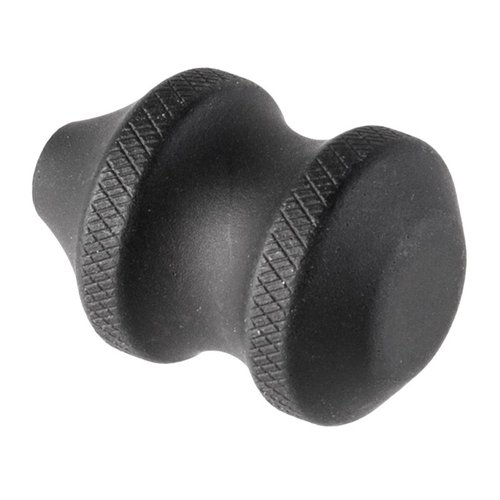 The AREA 419 Bolt Knob features a finger groove for quick manipulation, made from durable 6061-T6 aluminum, ensuring smooth operation for precision rifles.
