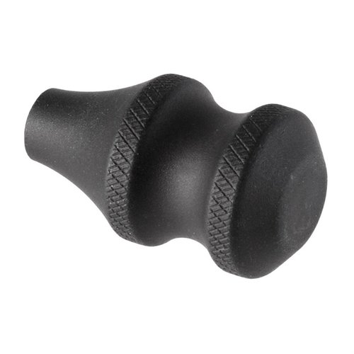 The AREA 419 Bolt Knob features a finger groove for quick manipulation, made from durable 6061-T6 aluminum, ensuring smooth operation for precision rifles.