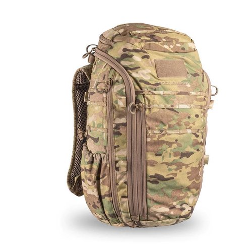 The Eberlestock Switchblade Pack features magnetic handgun access, ample organization, lightweight MOLLE-10 webbing, and transforms for versatile use.
