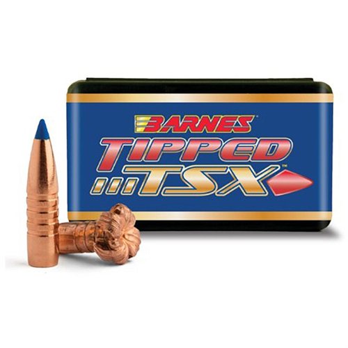 Experience deadly accuracy and excellent terminal performance with Barnes Tipped TSX bullets, featuring faster expansion and nearly 100% weight retention.