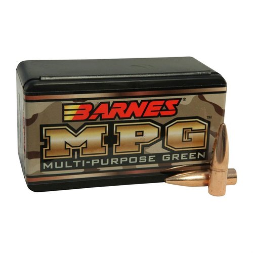 Barnes MPG 7.62x39mm bullets offer lead-free, highly frangible performance with explosive fragmentation, ensuring reliability and accuracy for various shooting applications.