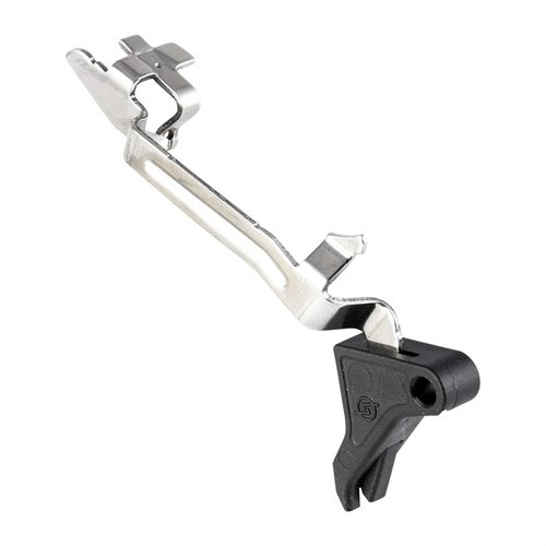 Enhance your Glock's trigger feel with the Syndicate Polymer Trigger, featuring a flat-faced design, drop-in convenience, and improved indexing for better performance.