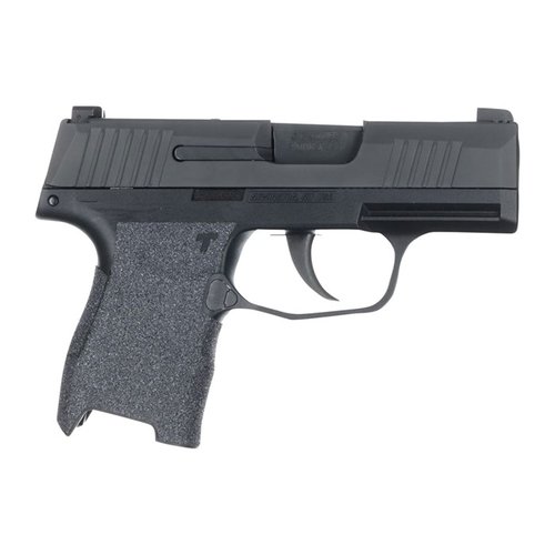 Enhance your Sig Sauer P365 with TALON Grips, featuring full side panel coverage, thumb rest support, and complete backstrap protection for superior control.