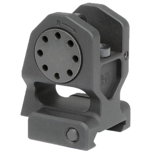The Midwest Industries AR-15 Combat Back-Up Rear Sight offers a durable, lightweight design with A2 aperture compatibility and precise 0.5- and 0.65-MOA adjustments.