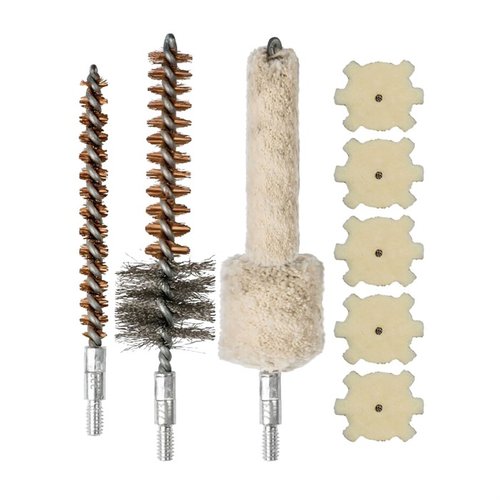 The Real Avid AR-15 Brush Combo ensures your AR15 stays carbon-free with a star chamber brush, mop, and .223/5.56mm bore brush for effective cleaning.