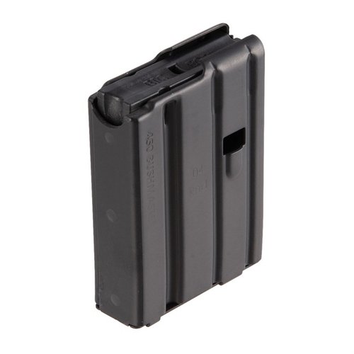 .450 Bushmaster Magazine by D&H Industries offers a durable steel construction with a sleek black finish, ensuring reliable performance for your AR-15 with a 4-round capacity.