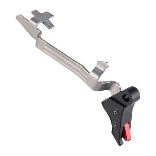 Enhance your Glock Gen 5 with the Overwatch Precision TAC Trigger, featuring a flat design, reduced pre-travel, and a crisp break for improved shooting performance.