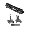 Upgrade your AR-15 with Midwest Industries' 9.25" Slim Line Handguard featuring M-LOK points and integrated Flip-Up Combat Sights for enhanced accuracy and versatility.