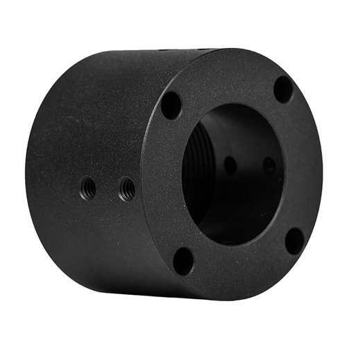 The Aero Precision AR-15 BAR Barrel Nut, made from 7075-T6 aluminum, ensures secure handguard attachment on mil-spec receivers, weighing only 2.24 oz.