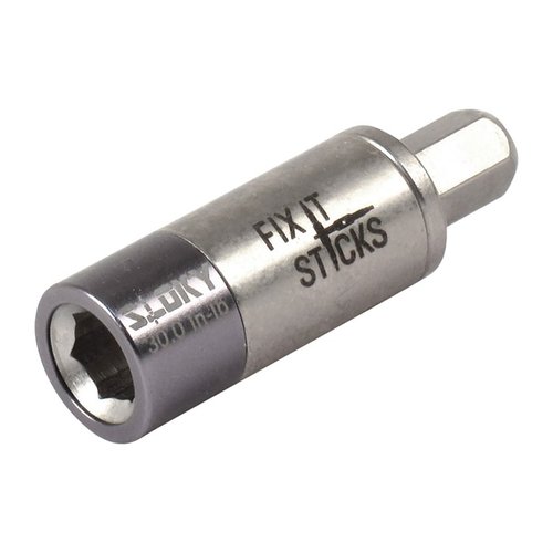 The Fix It Sticks Miniature Torque Limiter is compact, lightweight, and spins to prevent over-torquing, making it ideal for precise scope mount adjustments.