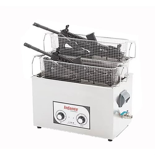 The Infante Ultrasonic S9 offers powerful, efficient cleaning for pistols, sub guns, and rifles up to 19