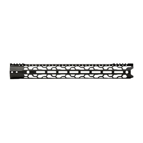 The ODIN Works 308 O2 Lite Forend is 20% lighter, free-floated for accuracy, made from durable aluminum, and features M-LOK slots for versatile accessory attachment.