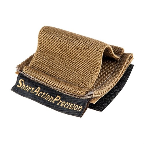 The Short Action Precision .22 Magazine Holder offers quick access to an extra mag, easily attaching to your rifle for CZ455, Anschutz, Sako Quad, and Savage MK2.