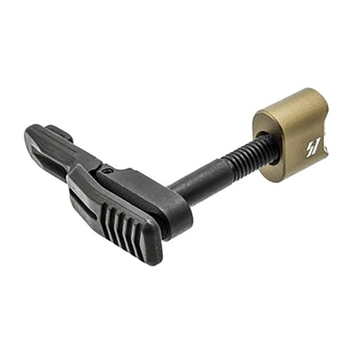 Upgrade your firearm with the Strike Industries Ambidextrous Magazine Release, featuring a low-profile design, easy operation, and enhanced button for all users.