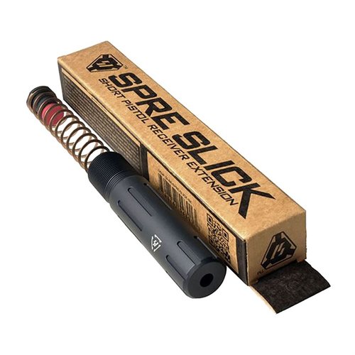 The Strike Industries AR Short Pistol Buffer Tube enhances your AR pistol with a compact design, durable 7075-T6 aluminum, and reliable cycling with an integral QD socket.