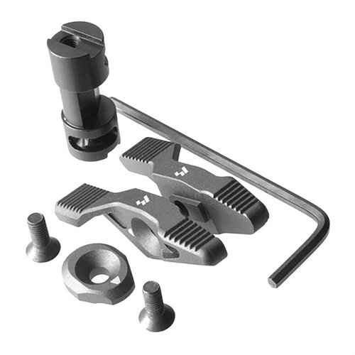 The STRIKE Selector Switch offers ergonomic, modular safety with quick toggle action, customizable throw angles, and durable aircraft-grade aluminum construction.