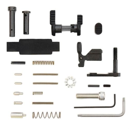 Upgrade your build with the AR-15 Stainless Lower Parts Kit, featuring high-quality stainless components, SFT 45/90 safety selector, and no unnecessary extras.