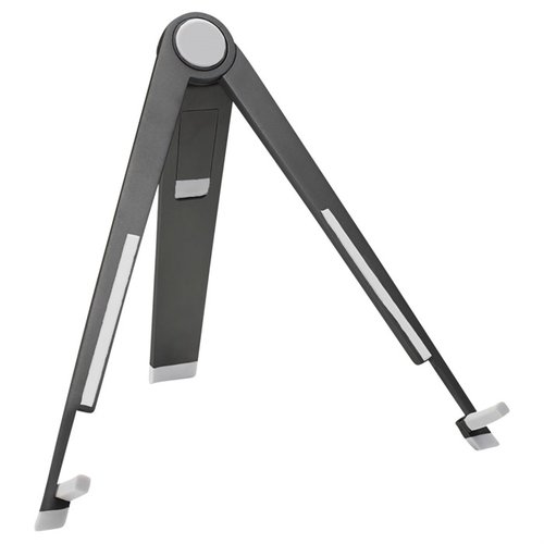 The LONGSHOT Portable Tablet Stand offers easy viewing of your target feed, supports iPads and Android tablets, folds compactly, and allows for portrait or landscape display.