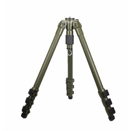 The PIGlite-CF4 Carbon Fiber Tripod offers a lightweight design, 24 lbs load capacity, adjustable height, and full 365° rotation for ultimate stability in the field.