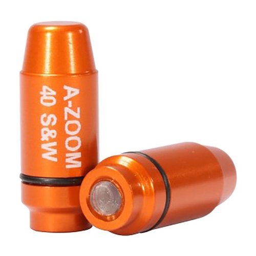 Enhance your shooting skills with A-ZOOM's AMMO SNAP CAP DUMMY ROUNDS, perfect for practice loading, unloading, and dry firing with durable aluminum construction.