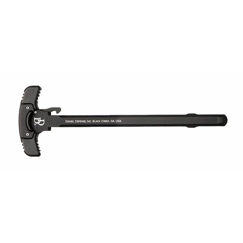 The Daniel Defense GRIP-N-RIP Charging Handle enhances comfort and performance with ambidextrous operation, anti-gas features, and durable aluminum construction.