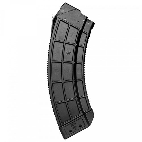 The US PALM AK 30-round magazine features a durable sealed design, low-friction follower, and stainless-steel latch cage for reliable loading and a solid grip.