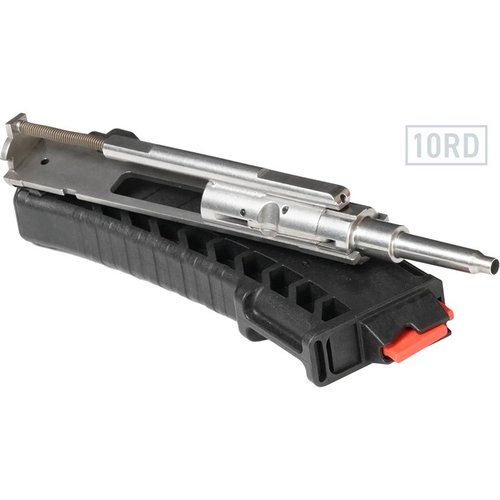 Transform your AR-15 to shoot economical .22LR with this CMMG Bravo Conversion Kit, featuring a stainless steel bolt group and a 10rd magazine for enhanced practice.