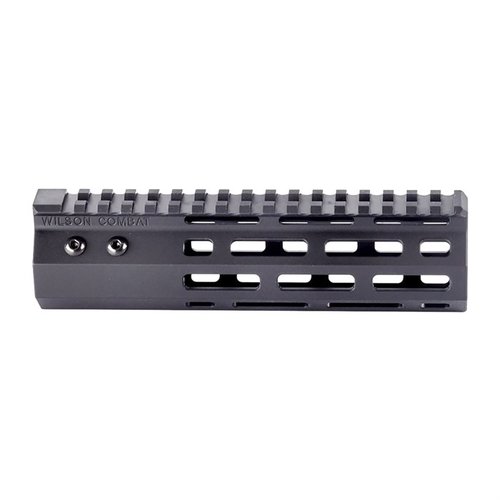 Wilson Combat's AR-15 M-LOK Handguards offer a lightweight, durable design with easy installation, precise M-Lok positions, and robust aluminum construction.