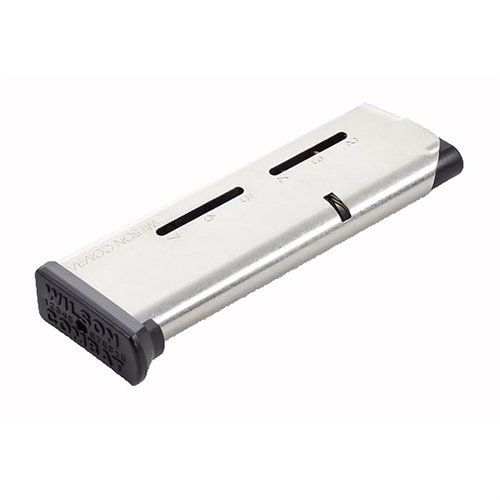 Experience unmatched reliability with the Wilson Combat ETM magazine, featuring corrosion-resistant stainless steel, innovative design, and superior spring life.
